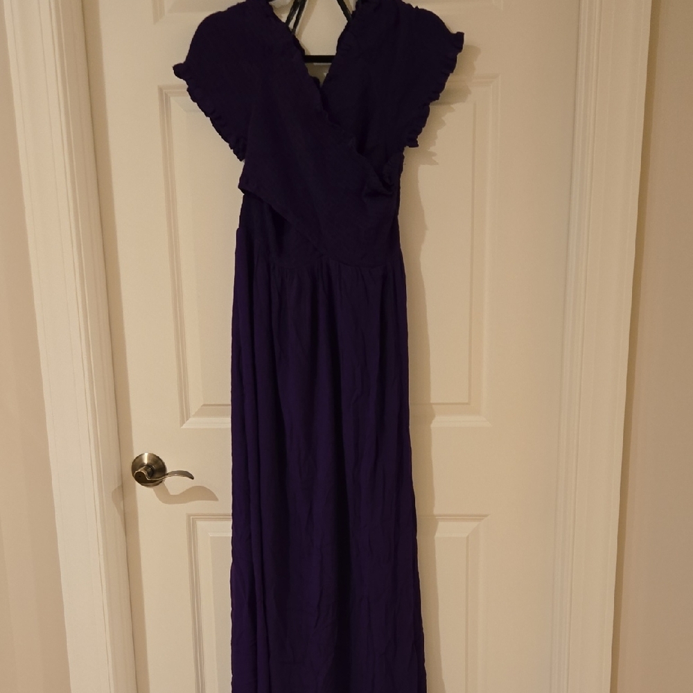City Chic Vibrant Purple Dress